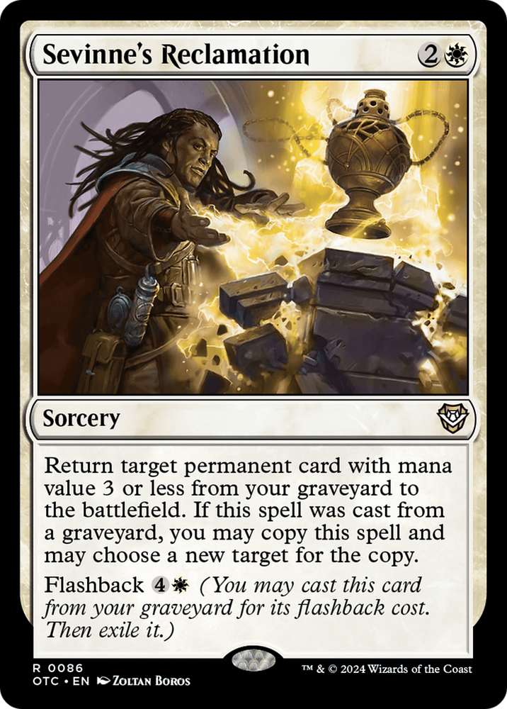 Sevinne's Reclamation [Outlaws of Thunder Junction Commander] Magic: The Gathering
