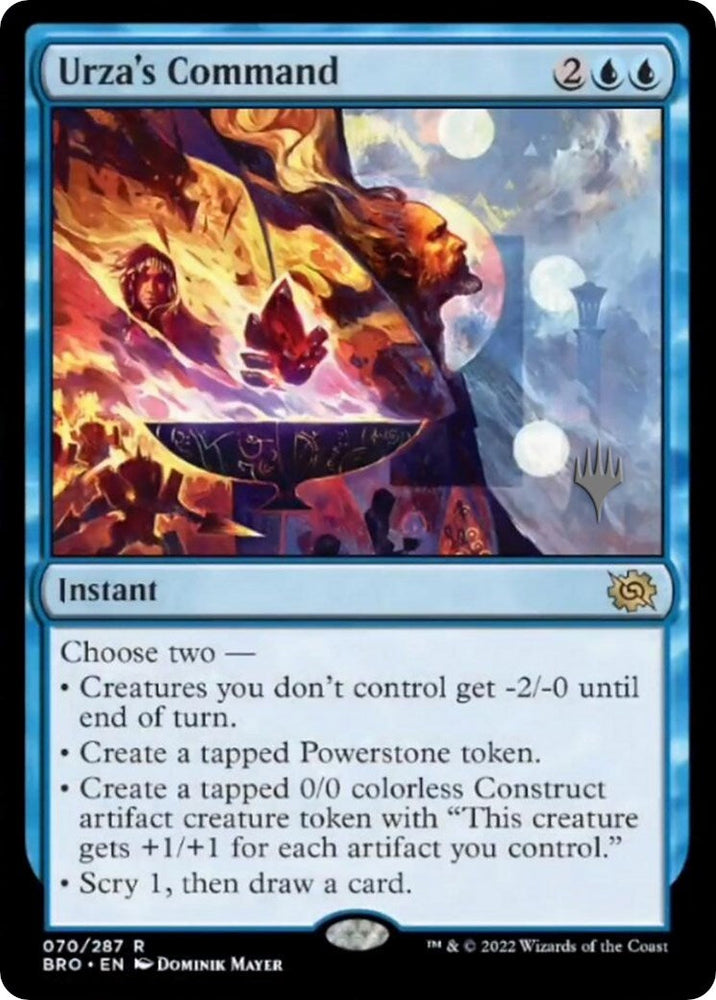 Urza's Command (Promo Pack) [The Brothers' War Promos] Magic: The Gathering