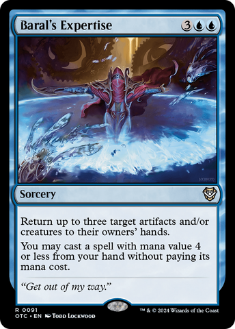 Baral's Expertise [Outlaws of Thunder Junction Commander] Magic: The Gathering