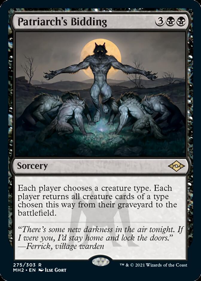 Patriarch's Bidding (Foil Etched) [Modern Horizons 2] Magic: The Gathering