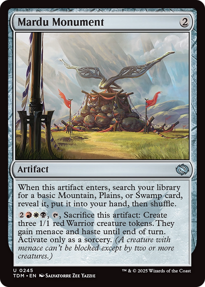 Mardu Monument [Tarkir: Dragonstorm] Magic: The Gathering