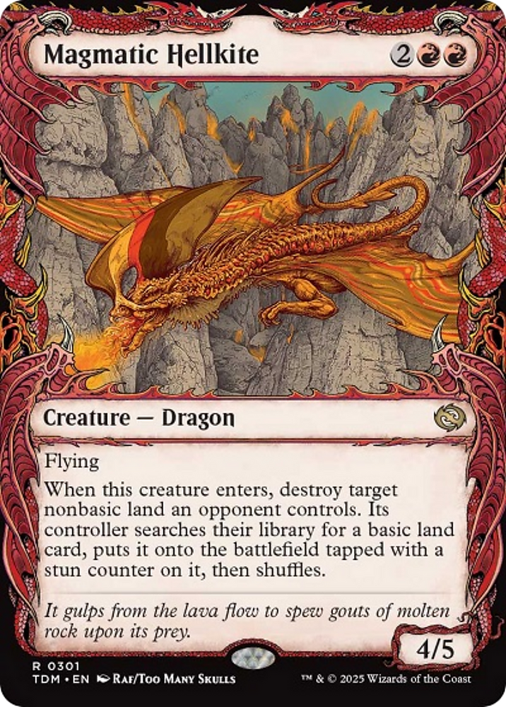 Magmatic Hellkite (Showcase) [Tarkir: Dragonstorm] Magic: The Gathering