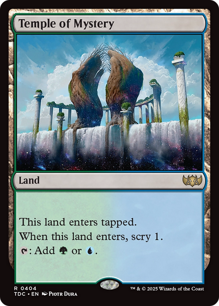 Temple of Mystery [Tarkir: Dragonstorm Commander] Magic: The Gathering