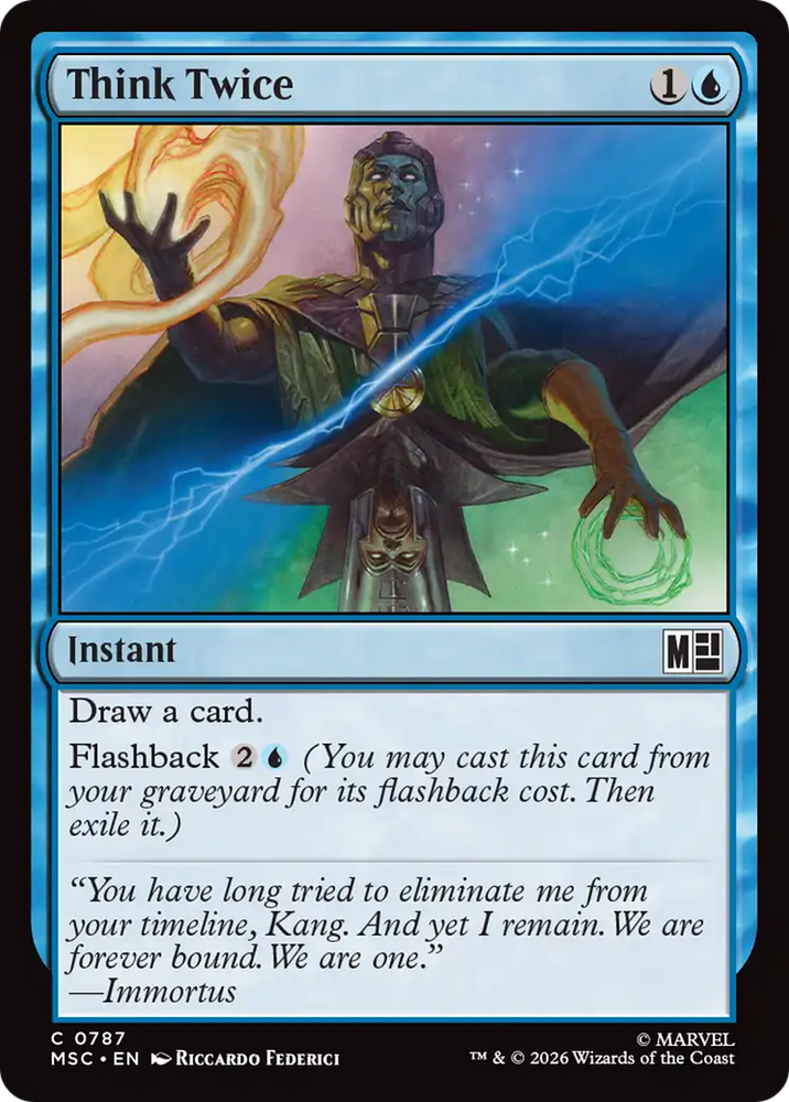 Think Twice [Marvel Super Heroes Commander] Magic: The Gathering