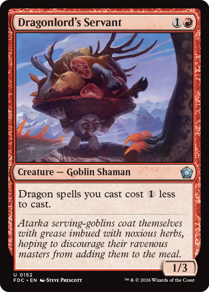 Dragonlord's Servant [Foundations Commander] Magic: The Gathering