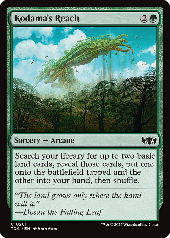 Kodama's Reach [Tarkir: Dragonstorm Commander] Magic: The Gathering