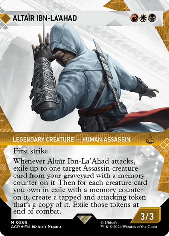 Altair Ibn-La'Ahad (Showcase) (Textured Foil) [Assassin's Creed] Magic: The Gathering