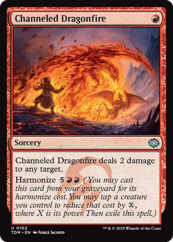 Channeled Dragonfire [Tarkir: Dragonstorm] Magic: The Gathering
