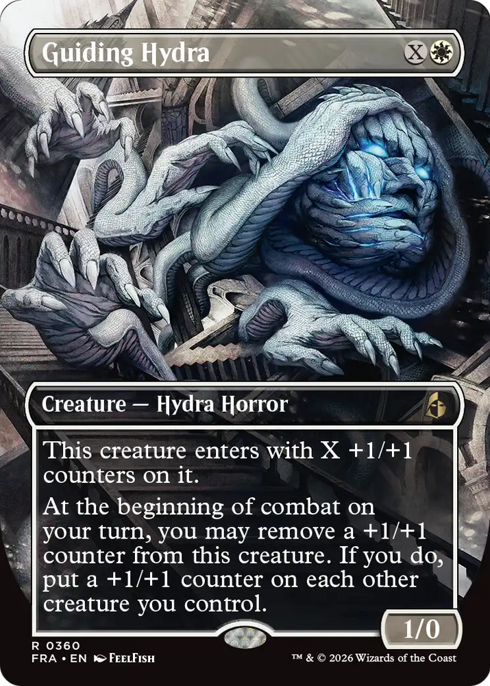 Guiding Hydra (Borderless) [Reality Fracture] Magic: The Gathering