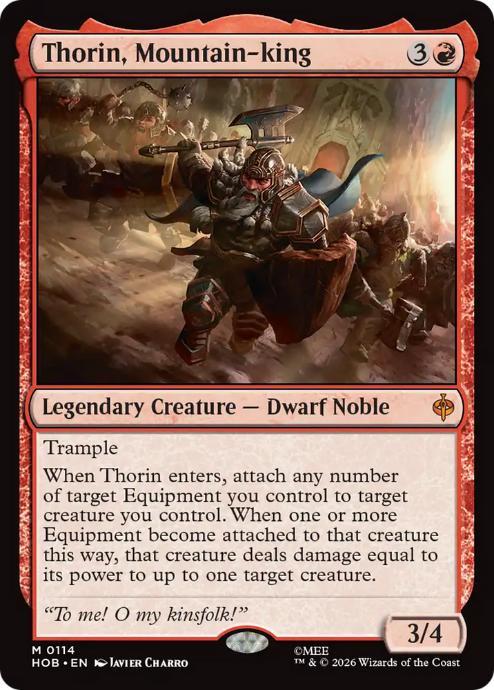 Thorin, Mountain-king [The Hobbit] Magic: The Gathering