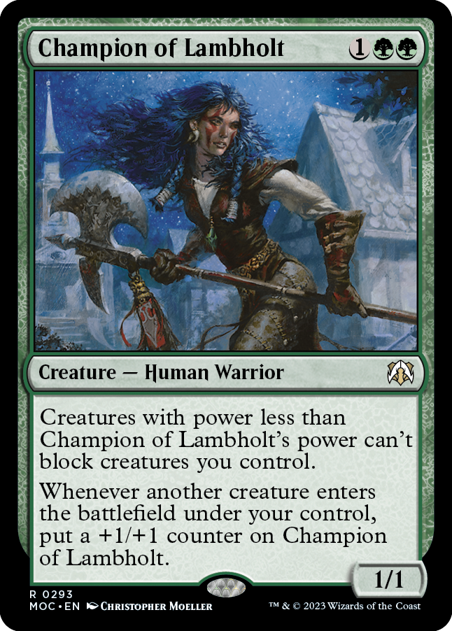 Champion of Lambholt [March of the Machine Commander] Magic: The Gathering