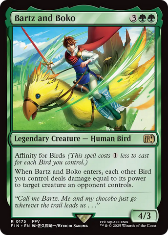Bartz and Boko [FINAL FANTASY] Magic: The Gathering