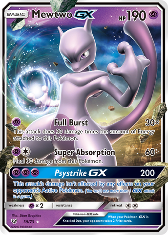 Mewtwo GX (39/73) [Sun & Moon: Shining Legends] Pokémon