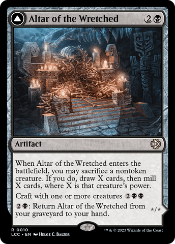 Altar of the Wretched // Wretched Bonemass [The Lost Caverns of Ixalan Commander] Magic: The Gathering