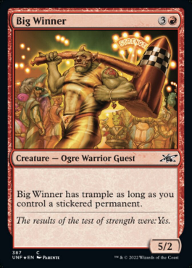 Big Winner (Galaxy Foil) [Unfinity] Magic: The Gathering