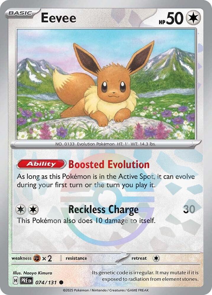 Eevee (074/131) (Poke Ball Pattern) [Scarlet & Violet: Prismatic Evolutions] Pokémon