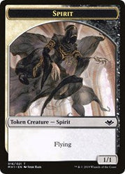 Spirit // Golem Double-Sided Token [Modern Horizons Tokens] Magic: The Gathering