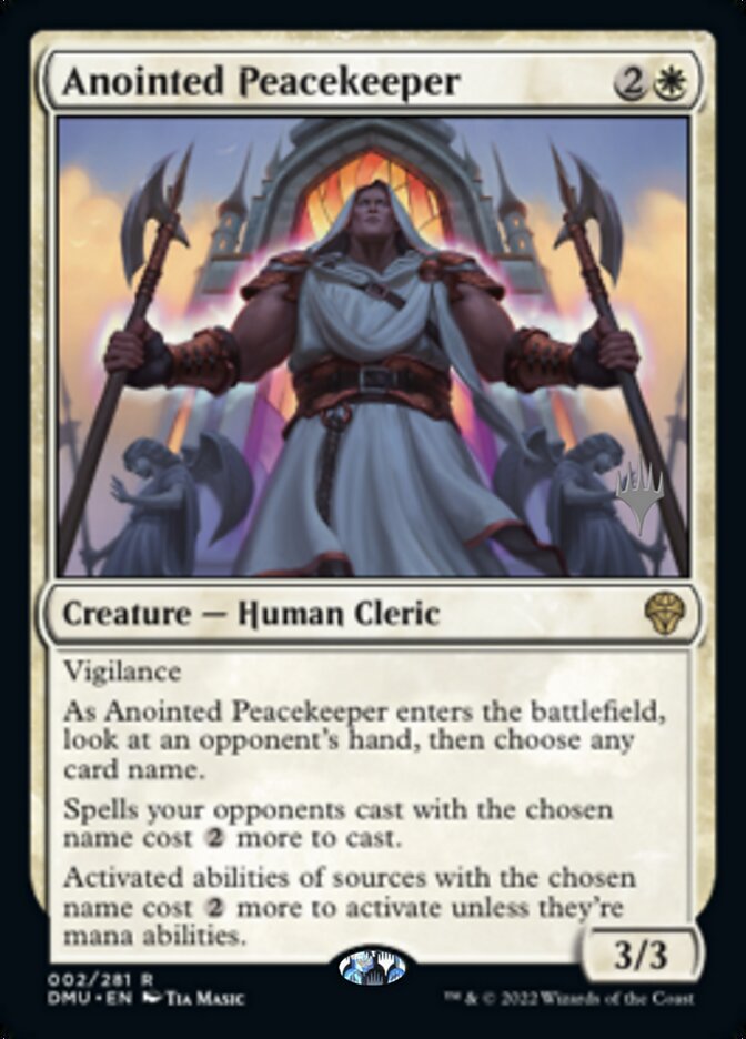 Anointed Peacekeeper (Promo Pack) [Dominaria United Promos] Magic: The Gathering