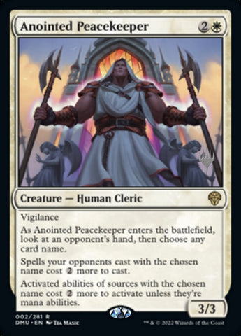 Anointed Peacekeeper (Promo Pack) [Dominaria United Promos] Magic: The Gathering