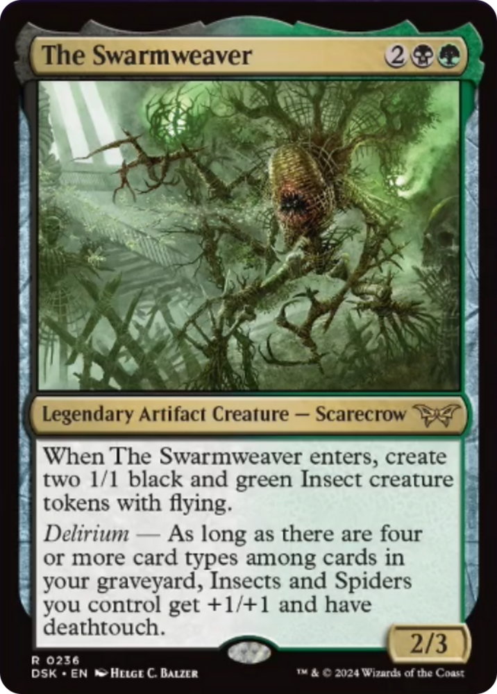 The Swarmweaver (0236) [Duskmourn: House of Horror] Magic: The Gathering