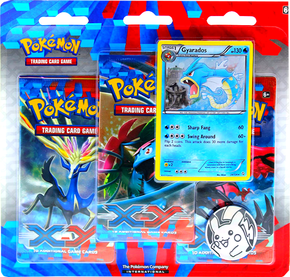 XY - 3-Pack Blister (Gyarados) (Promo Card Not Centered) Pokémon