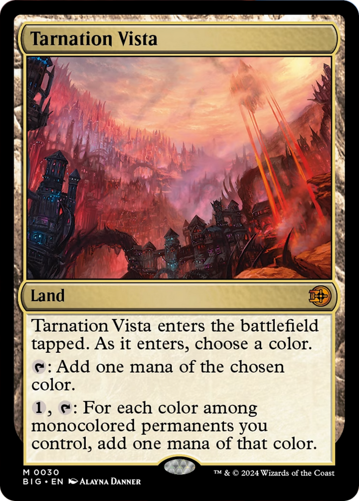 Tarnation Vista [Outlaws of Thunder Junction: The Big Score] Magic: The Gathering