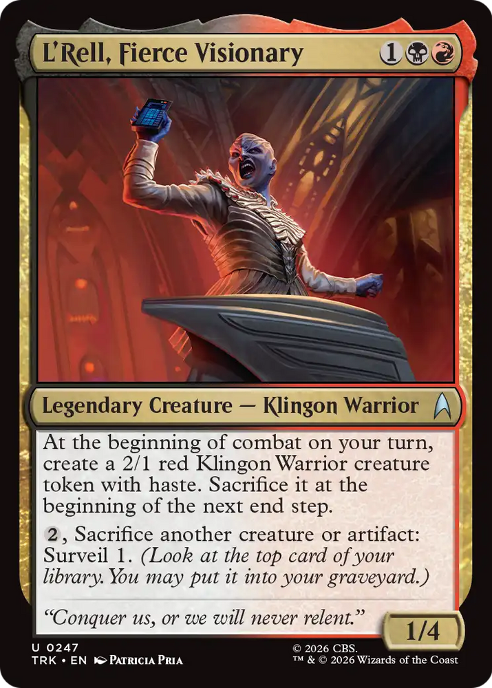 L'Rell, Fierce Visionary [Star Trek] Magic: The Gathering