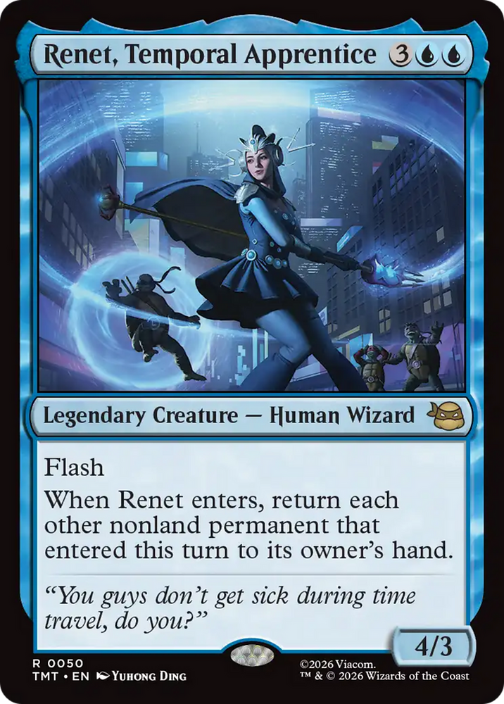 Renet, Temporal Apprentice [Teenage Mutant Ninja Turtles] Magic: The Gathering