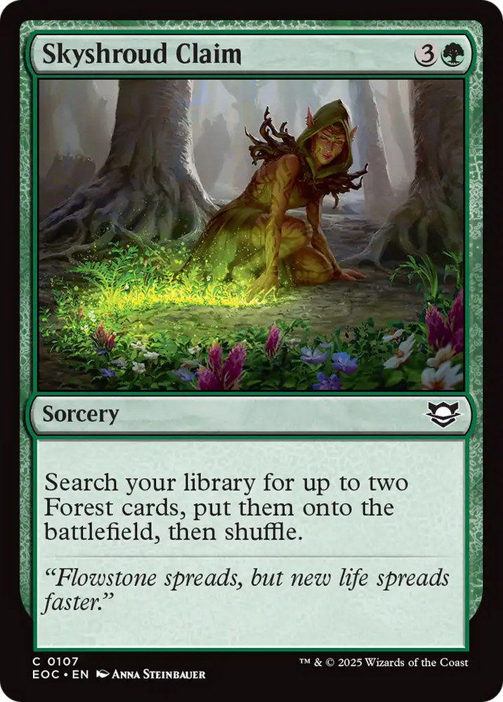 Skyshroud Claim [Edge of Eternities Commander] Magic: The Gathering
