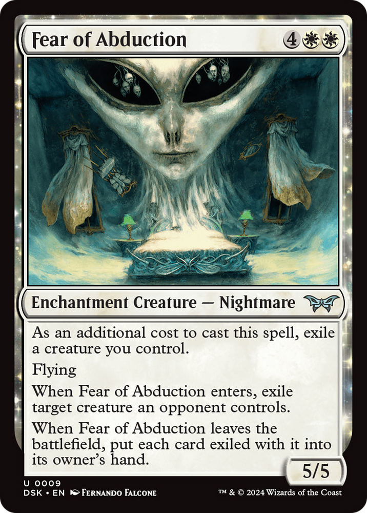 Fear of Abduction [Duskmourn: House of Horror] Magic: The Gathering
