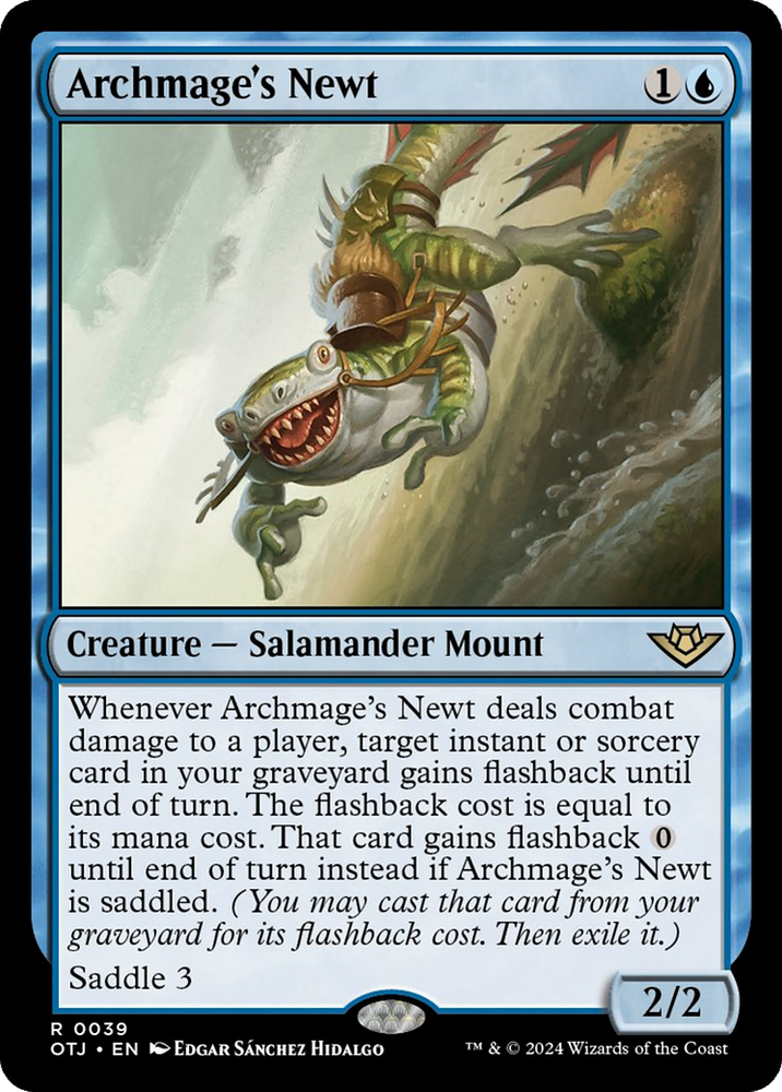 Archmage's Newt [Outlaws of Thunder Junction] Magic: The Gathering