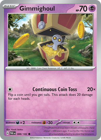 Gimmighoul (088/182) [Scarlet & Violet: Paradox Rift] Pokémon