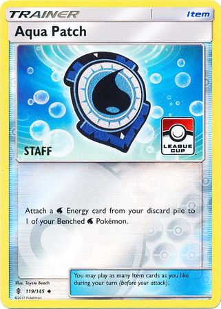 Aqua Patch (119/145) (League Promo Staff) [Sun & Moon: Guardians Rising] Pokémon