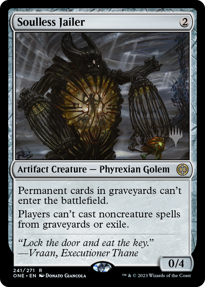 Soulless Jailer (Promo Pack) [Phyrexia: All Will Be One Promos] Magic: The Gathering