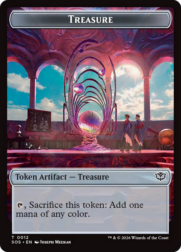Elemental (0002) // Treasure Double-Sided Token [Secrets of Strixhaven Tokens] Magic: The Gathering