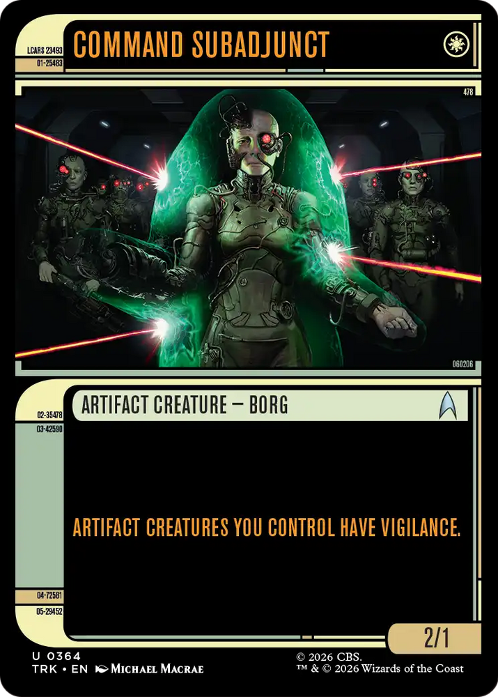 Command Subadjunct (Showcase) [Star Trek] Magic: The Gathering
