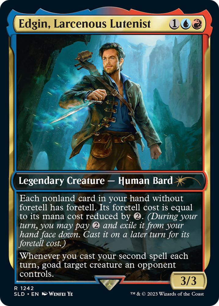 Edgin, Larcenous Lutenist [Secret Lair Drop Series] Magic: The Gathering