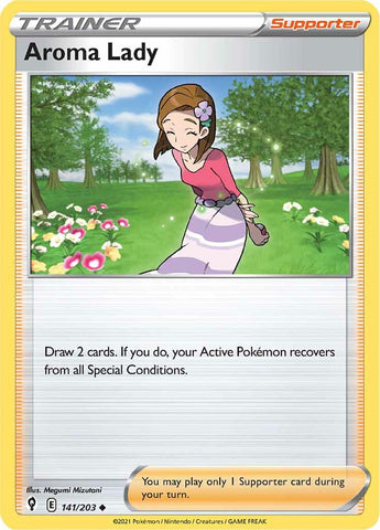 Aroma Lady (141/203) [Sword & Shield: Evolving Skies] Pokémon