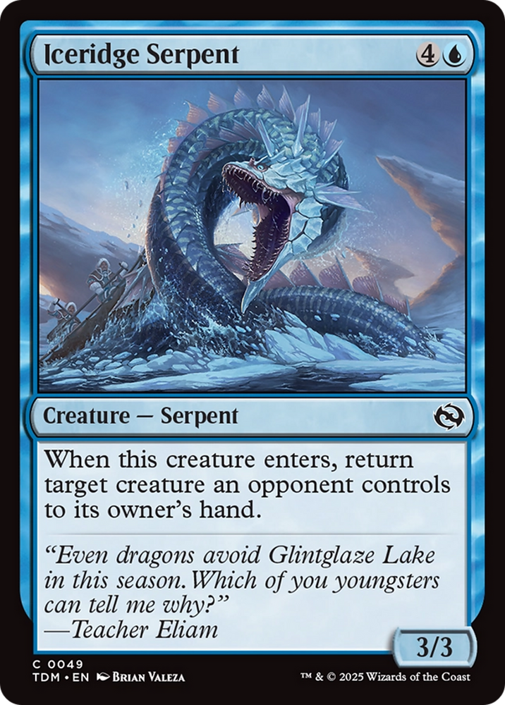 Iceridge Serpent [Tarkir: Dragonstorm] Magic: The Gathering