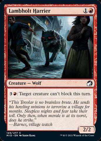 Lambholt Harrier [Innistrad: Midnight Hunt] Magic: The Gathering
