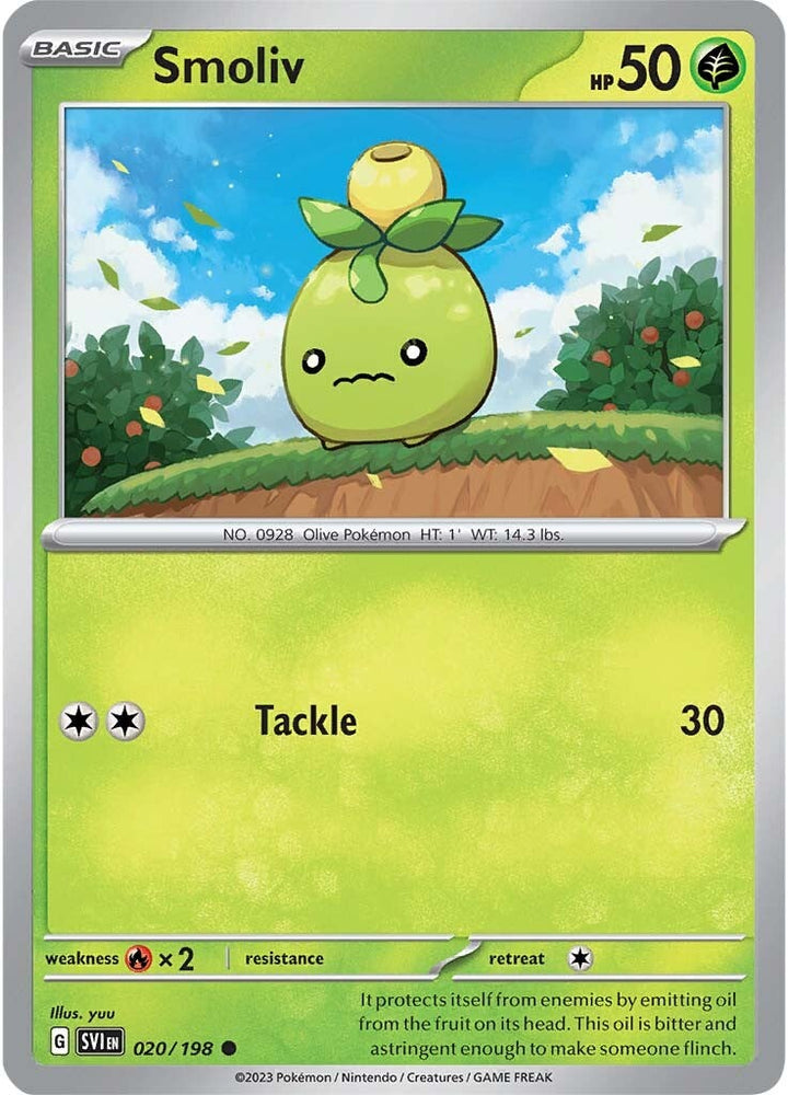 Smoliv (020/198) [Scarlet & Violet: Base Set] Pokémon