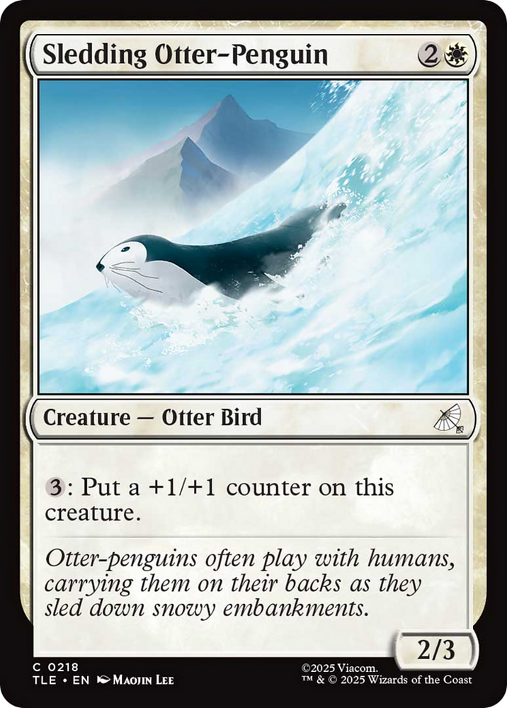 Sledding Otter-Penguin [Avatar: The Last Airbender: Eternal-Legal] Magic: The Gathering