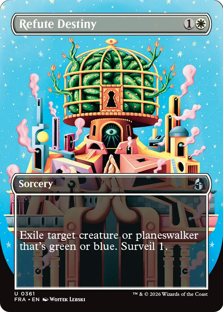 Refute Destiny (Borderless) [Reality Fracture] Magic: The Gathering