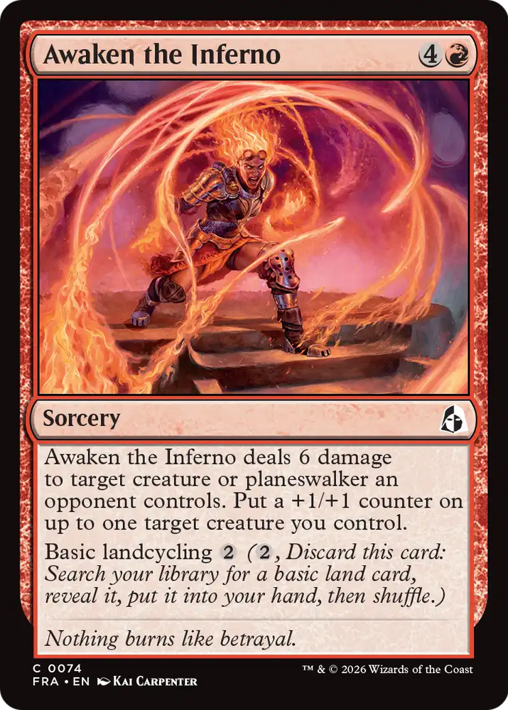 Awaken the Inferno [Reality Fracture] Magic: The Gathering