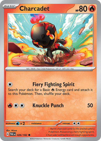 Charcadet (026/182) [Scarlet & Violet: Paradox Rift] Pokémon
