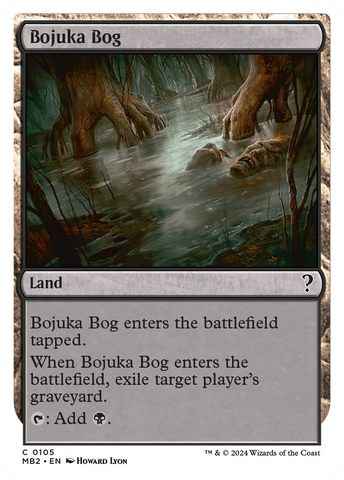Bojuka Bog (White Border) [Mystery Booster 2] Magic: The Gathering