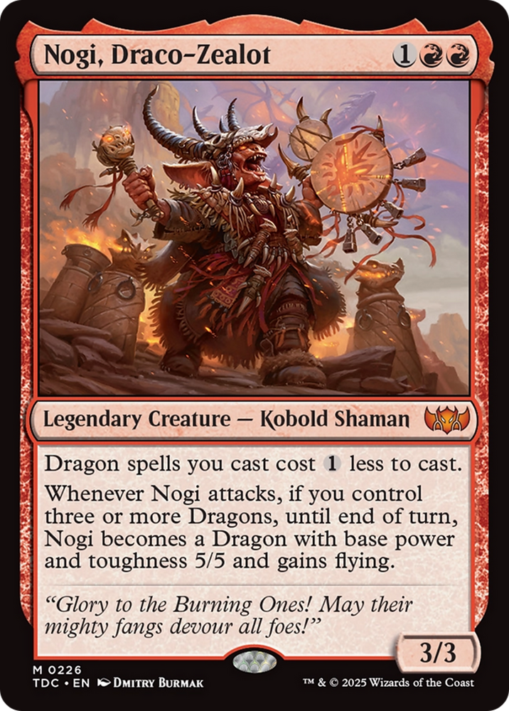 Nogi, Draco-Zealot [Tarkir: Dragonstorm Commander] Magic: The Gathering