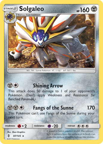 Solgaleo (87/145) [Sun & Moon: Guardians Rising] Pokémon