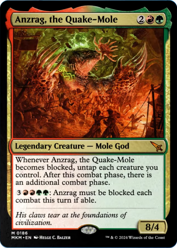 Anzrag, the Quake-Mole [Murders at Karlov Manor] Magic: The Gathering