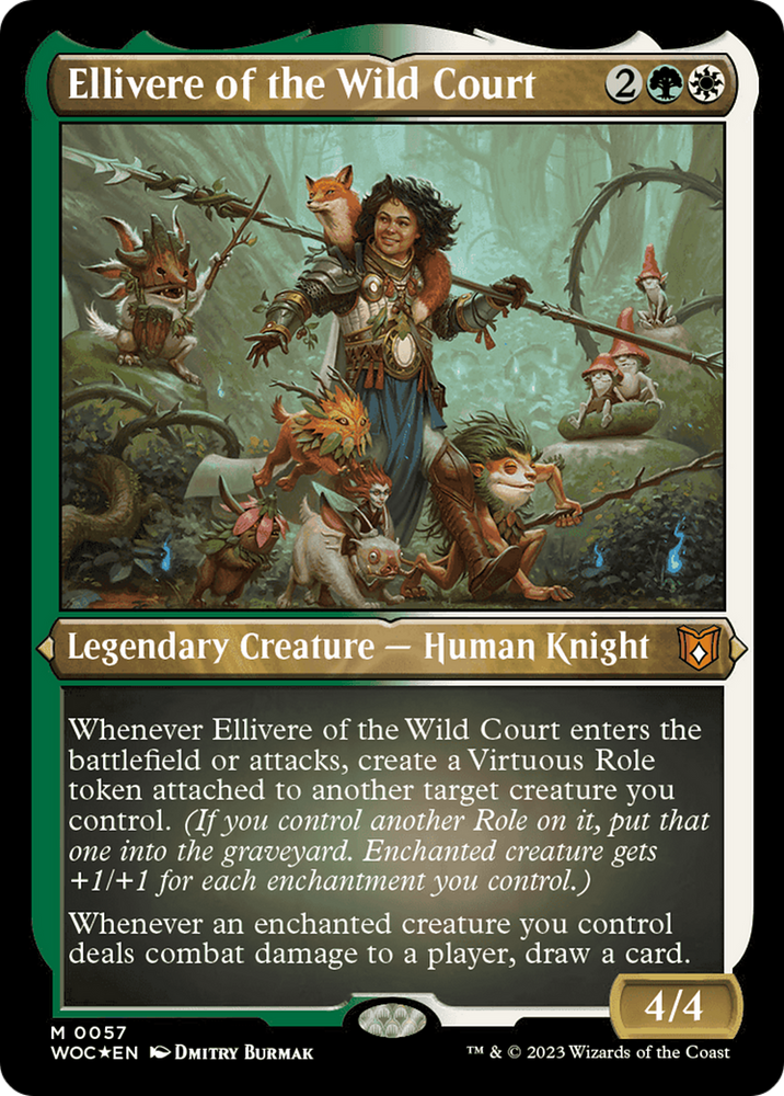 Ellivere of the Wild Court (Display Commander) [Wilds of Eldraine Commander] Magic: The Gathering